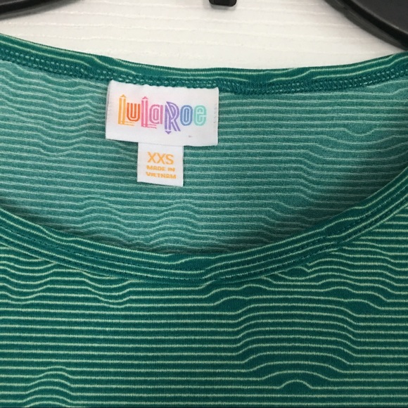 LuLaRoe Disney Irma Minnie Mouse Size XXS Green- - Picture 5 of 8